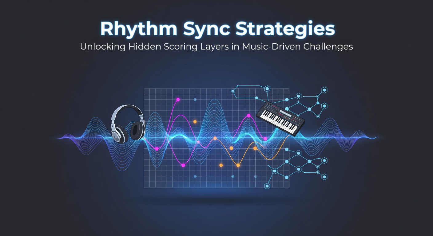 Rhythm game interface showing beat synchronization indicators and scoring multipliers in a music-driven challenge